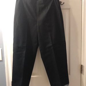 Black, beaded capris